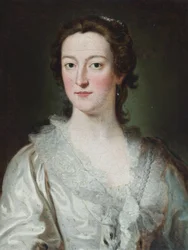 Portret van Elizabeth Percy, hertogin van Northumberland (olieverf op doek)