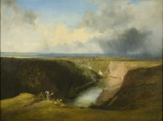 Uitzicht op de Avon Gorge vanaf Observatory Hill, c.1830