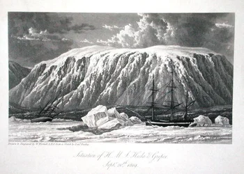Situatie van H.M.S. Hecla & Griper, 20 september 1819, uit 