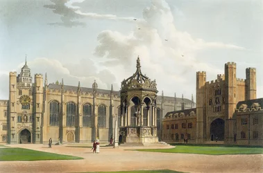 Het hof van Trinity College, Cambridge, uit 