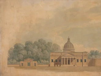 Elevatie van een Voorgesteld Gebouw voor Downing College, Cambridge