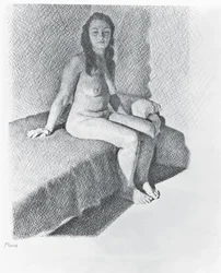 Zittend naakt, ca. 1968-74