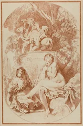 Bathsheba, uit Een verzameling prenten in imitatie van tekeningen