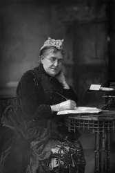 Eliza Lynn Linton 1822-1898, Britse romanschrijfster, essayiste en journaliste, 1890