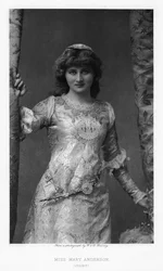 Mary Anderson, Amerikaanse actrice, ca. 1895