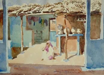 Brahmin dorpsinterieur (1)