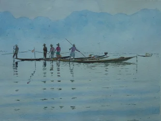 923 Vissen op Inle Lake