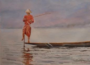 936 Zonsopgang, het uitzetten van de netten