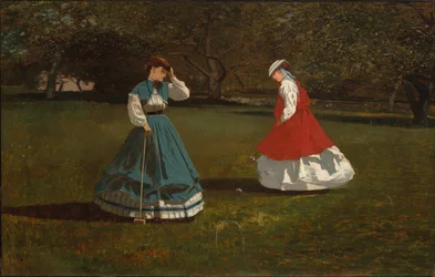 Een spel croquet