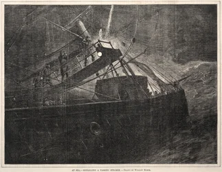 Op Zee, Signaal naar een Voorbijgaande Stoomboot