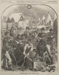 Kerstpakketten in het kamp – Kerstmis 1861
