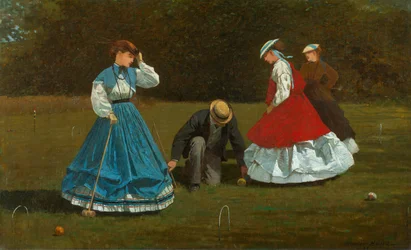 Croquet scène, 1866