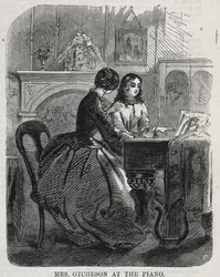 Mevrouw Otcheson aan de Piano, 1860