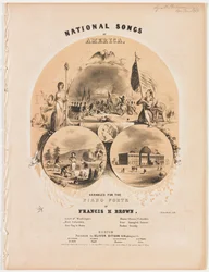Nationale liederen van Amerika [liedblad van vijf pagina