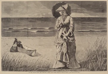 Op het strand - Twee is gezelschap, drie is niemand, gepubliceerd 1872