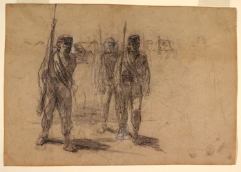 Soldaten die Oefenen