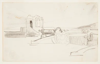 Studie voor "Searchlight, Harbor Entrance, Santiago de Cuba"