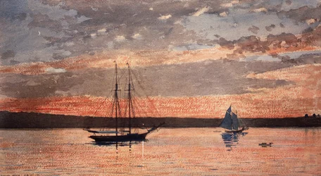 Zonsondergang in Gloucester