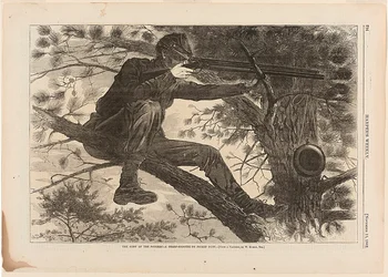 Het leger van de Potomac - een scherpschutter in wachtdienst