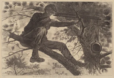Het Leger van de Potomac - Een Scherpschutter op Wacht, gepubliceerd 1862