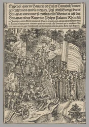Beierse Oorlog, plaat 18 uit Historische Scènes uit het Leven van Keizer Maximiliaan I van de Triomfboog