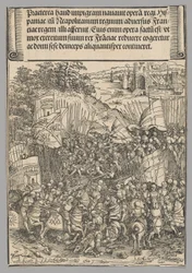 Verovering van Napels, plaat 17 uit Historische Scènes uit het Leven van Keizer Maximiliaan I uit de Triomfboog