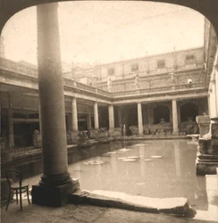 Romeinse baden, Bath, Engeland, 1900