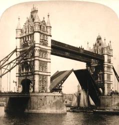 De nieuwe Tower Bridge, Londen, 1896