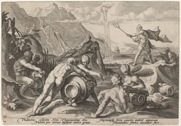 Neptunus die de Vernietiging van de Mens Beramen