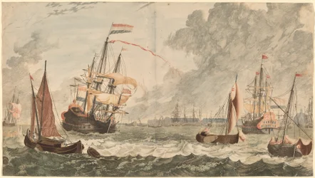 De Rivier IJ bij Amsterdam