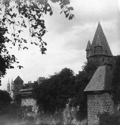 Stadswal, Beieren, Duitsland, ca. 1900s