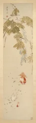 Wisteria en goudvissen 紫藤金魚圖