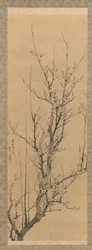 Pruimenbloesems, gedateerd 1851