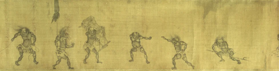 Een Nachtelijke Excursie van de Dronken Zhong Kui en zijn Zus