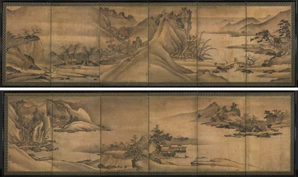 Landschap van de vier seizoenen
