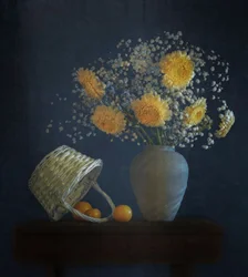 Gezellig stilleven met bloemen