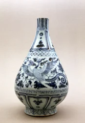 Blauw-witte vaas, Yuan-dynastie (1206-1368)