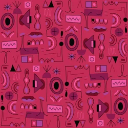 Naadloos patroon, 2018, vectorafbeelding