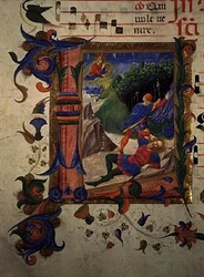 Missaal 515 22v Geïllustreerde Initiaal 