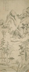 Landschap met figuur