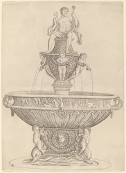 Fontein met Standbeeld van Neptunus