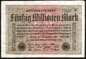 50 miljoen mark bankbiljet, Duitsland