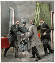 Alfred Dreyfus met zijn advocaten