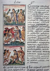 Geloof en bijgeloof, Boek IV van de Florentijnse Codex, tweetalige versie in Spaans en Nahuatl