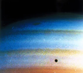 Wolkenpatronen op Saturnus, gefotografeerd door Voyager 1