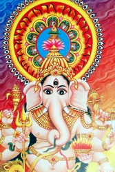 Ganesha of Ganapati: de olifant-hoofdige Hindoe god