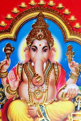 Ganesha of Ganapati: de olifant met het hoofd van de hindoe god.