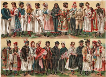 Hongaarse folkloristische kostuums