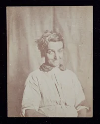 Psychiatrisch portret van een patiënt, Surrey County Asylum, ca. 1852