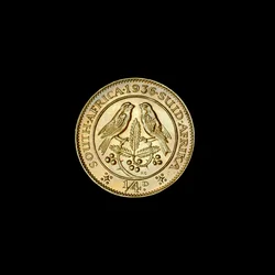 Zuid-Afrikaanse kwart penny munt (farthing) 1936